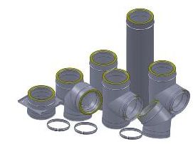 Rauchabzuganlagen Aus Metall Mit Doppelwände