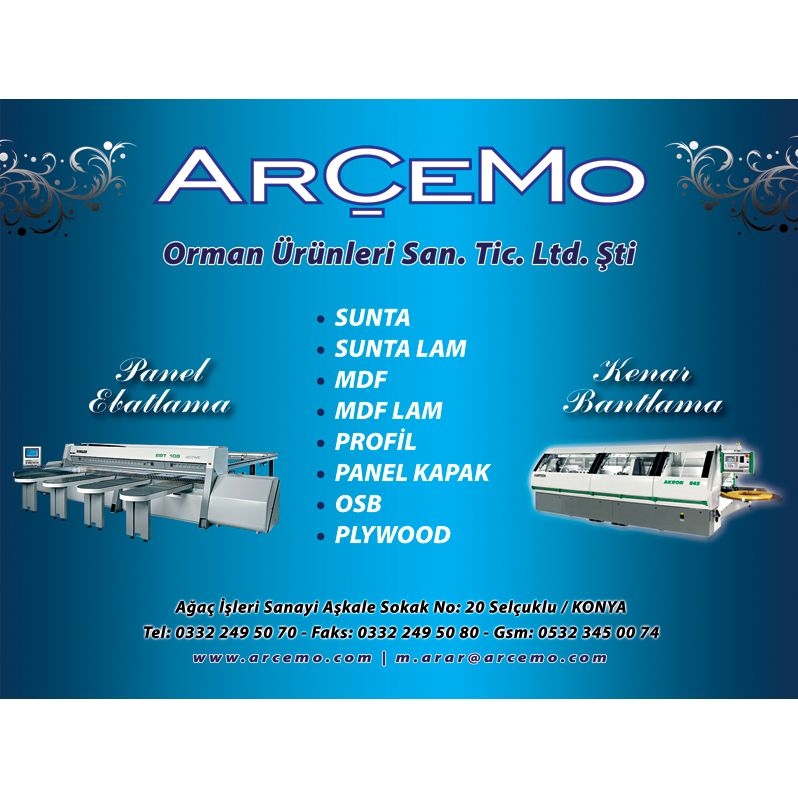 Arçemo Orman Ürünleri Tarım Hayvan. İnş. San. Ve Tic. Ltd. Şti.  Arçemo Orman Ürünleri Tarım Hayvan. İnş. San. Ve Tic. Ltd. Şti.
