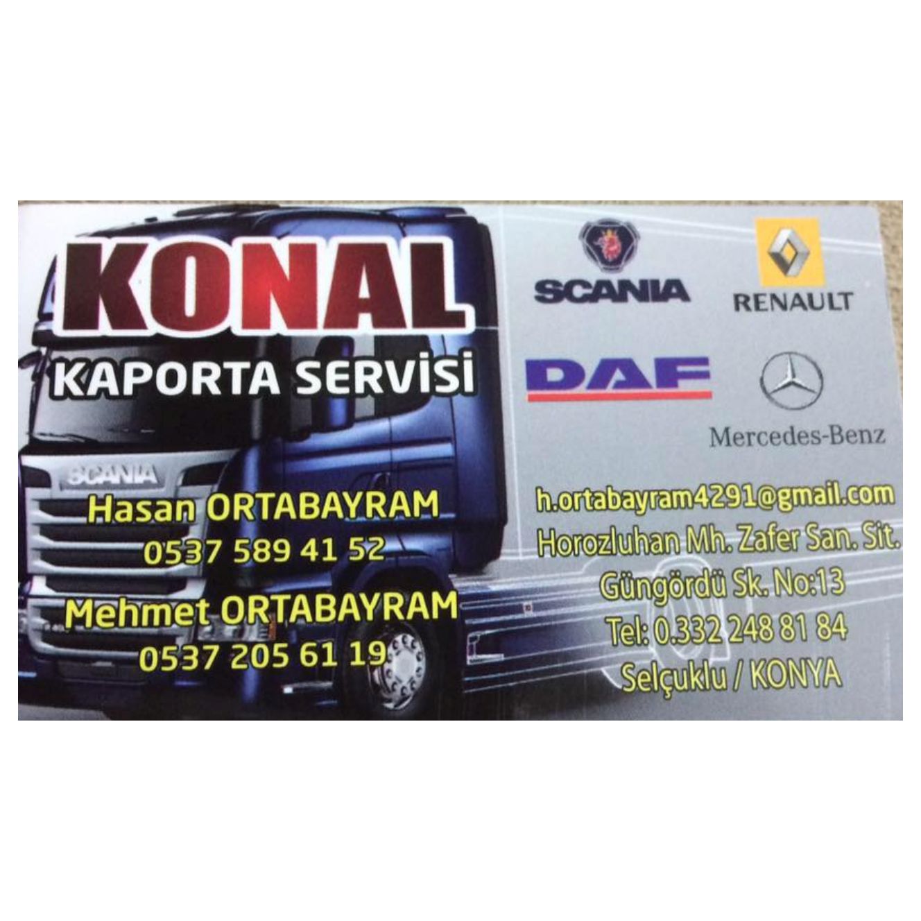 Konal Kaporta Bakım Onarım Çıkma Parça