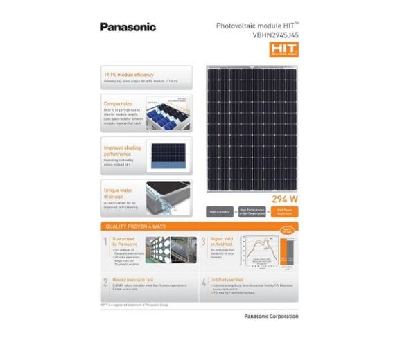 파나소닉 PV 히트 파넬러
