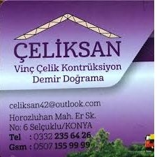 Çeliksan Vinç Konstrüksiyon Demir Doğrama Sanayi ve Ticaret Ltd. Şti. Çeliksan Vinç Konstrüksiyon Demir Doğrama Sanayi ve Ticaret Ltd. Şti.