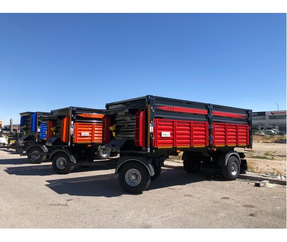 10 Tons Capacity Turntable Agricultural Tipper Trailer