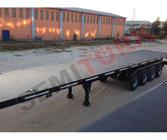 Platform Semi-Trailer for 40 ft Container Transport