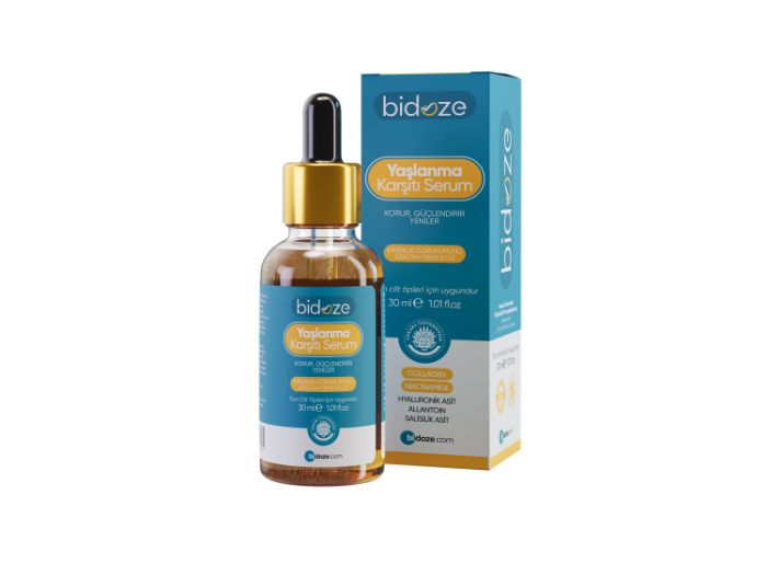 Bidoze Anti-aging Serum 30 Ml | Anti-wrinkle Serum With Peptide Complex, Ginseng And Collagen