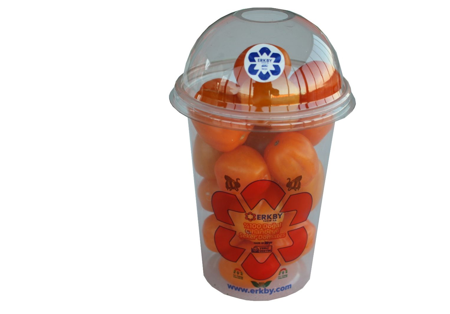 Orange Cherry Tomatoes Freshly Picked From Branch