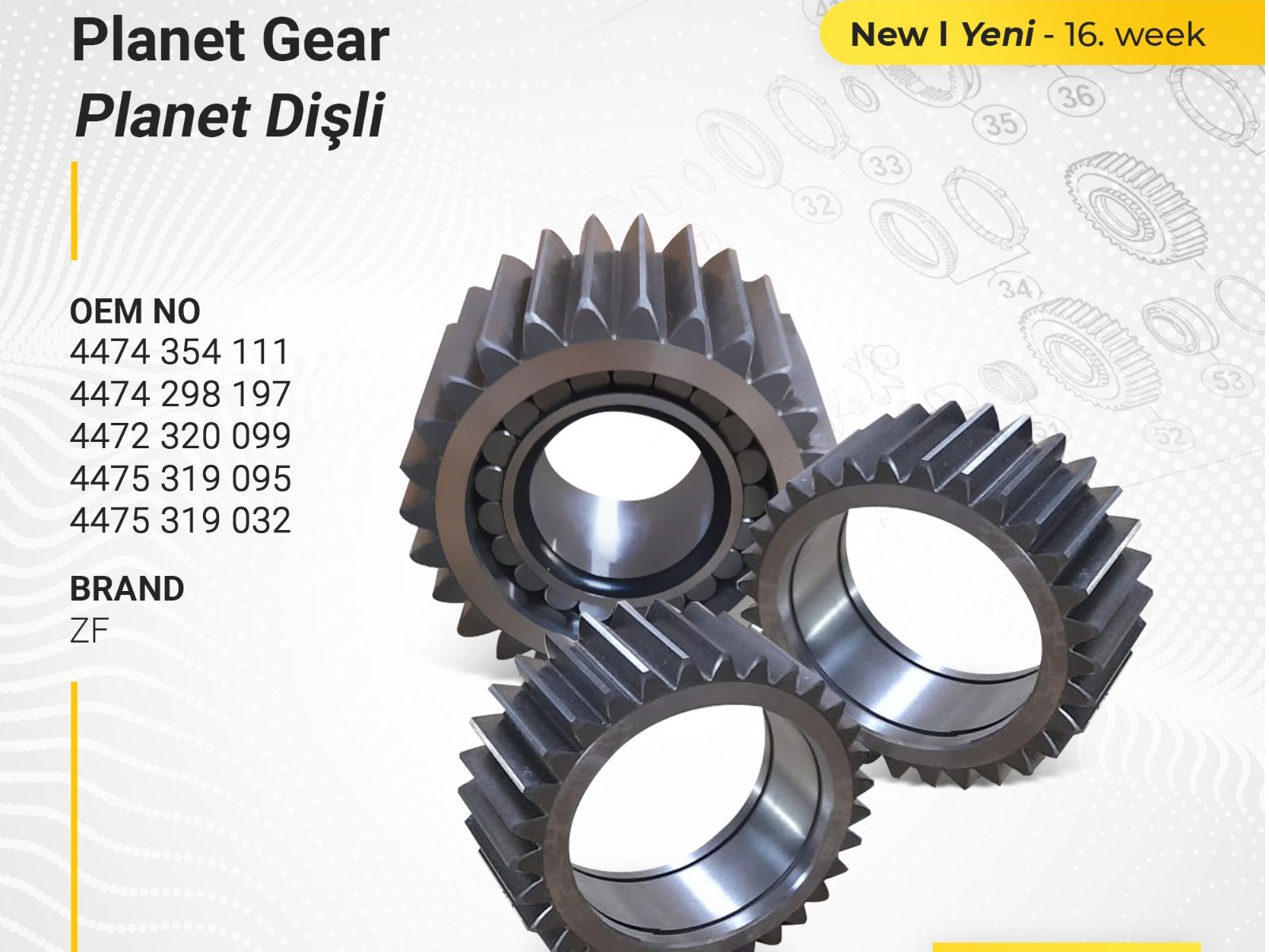 Planet Gears For Construction Equipment