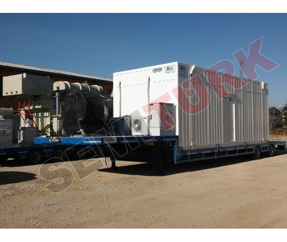Mobile substation and e-house container semi-trailer